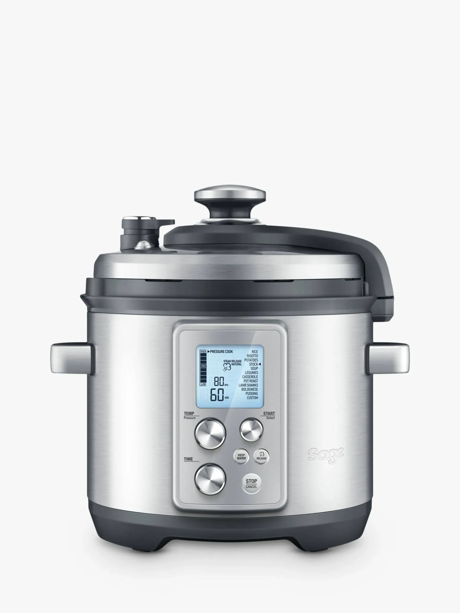 The Sage Fast Slow Pro pressure cooker, Brushed Stainless Steel, BPR700BSSUK on OnBuy