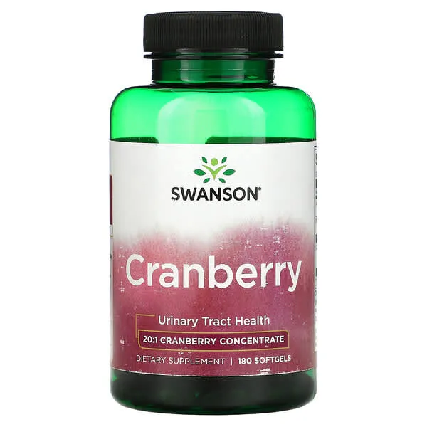 Swanson, Cranberry, Whole Fruit Concentrate, Super Strength, 60 Softgels