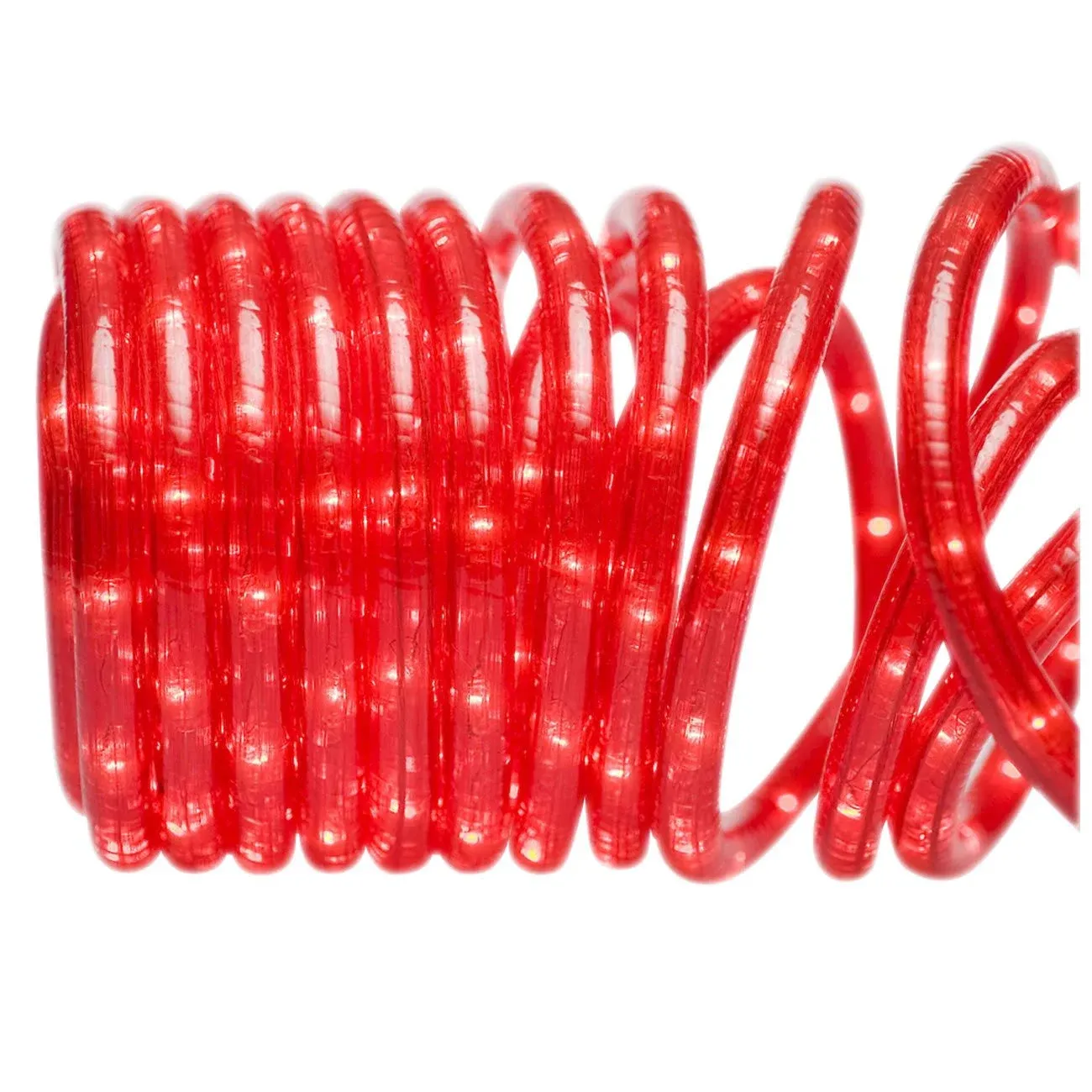 18 ft. 50-Light Red Rope Light