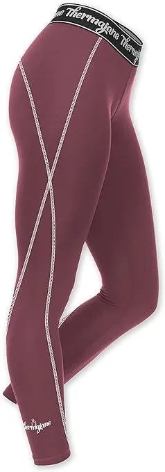 Thermajane Women's Compression Leggings - Wine / M