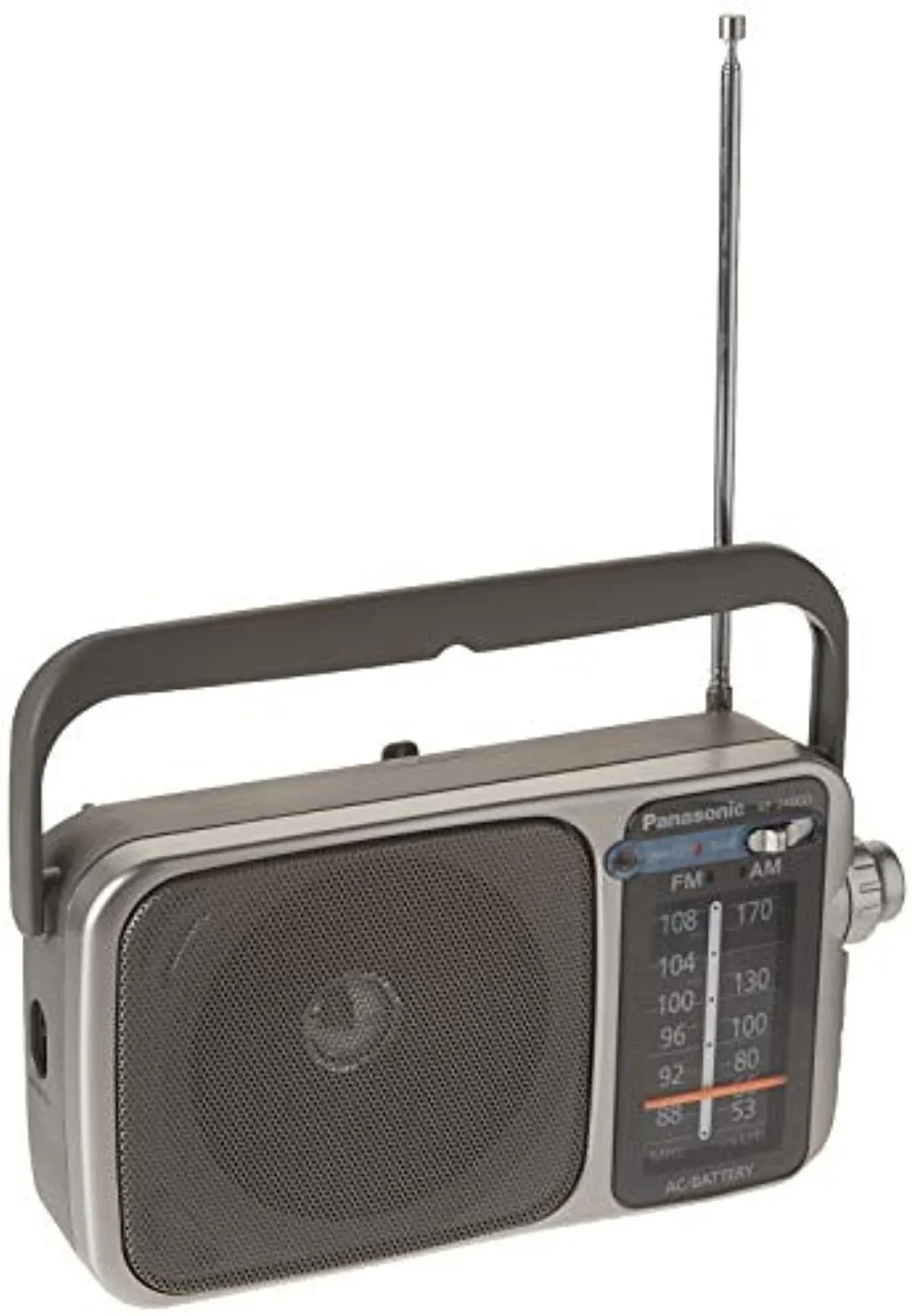 Panasonic RF-2400D / RF-2400 Portable FM/AM Radio with AFC Tuner + 4 X Panasonic AA Batteries + Starter Bundle