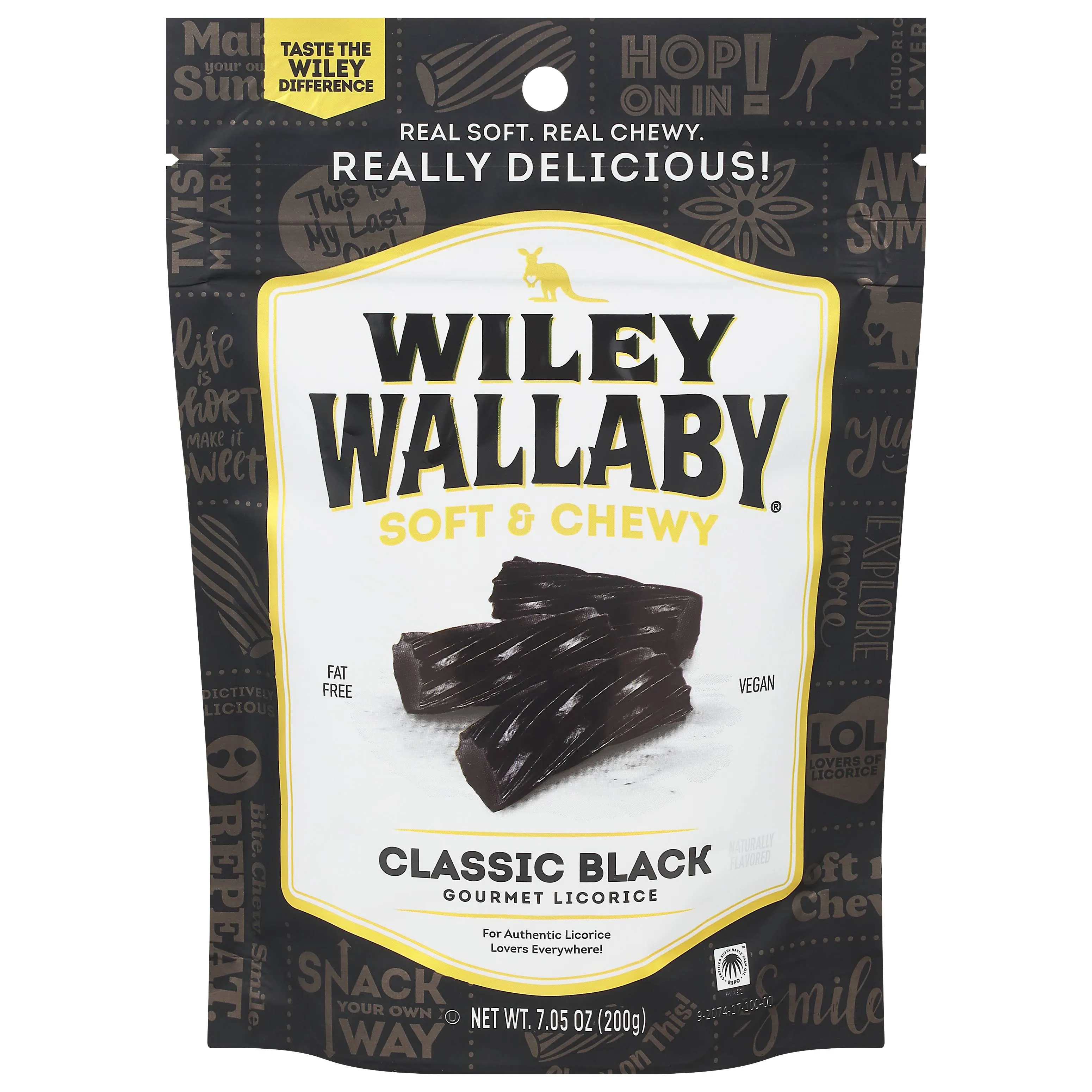 Wiley Wallaby Black Licorice