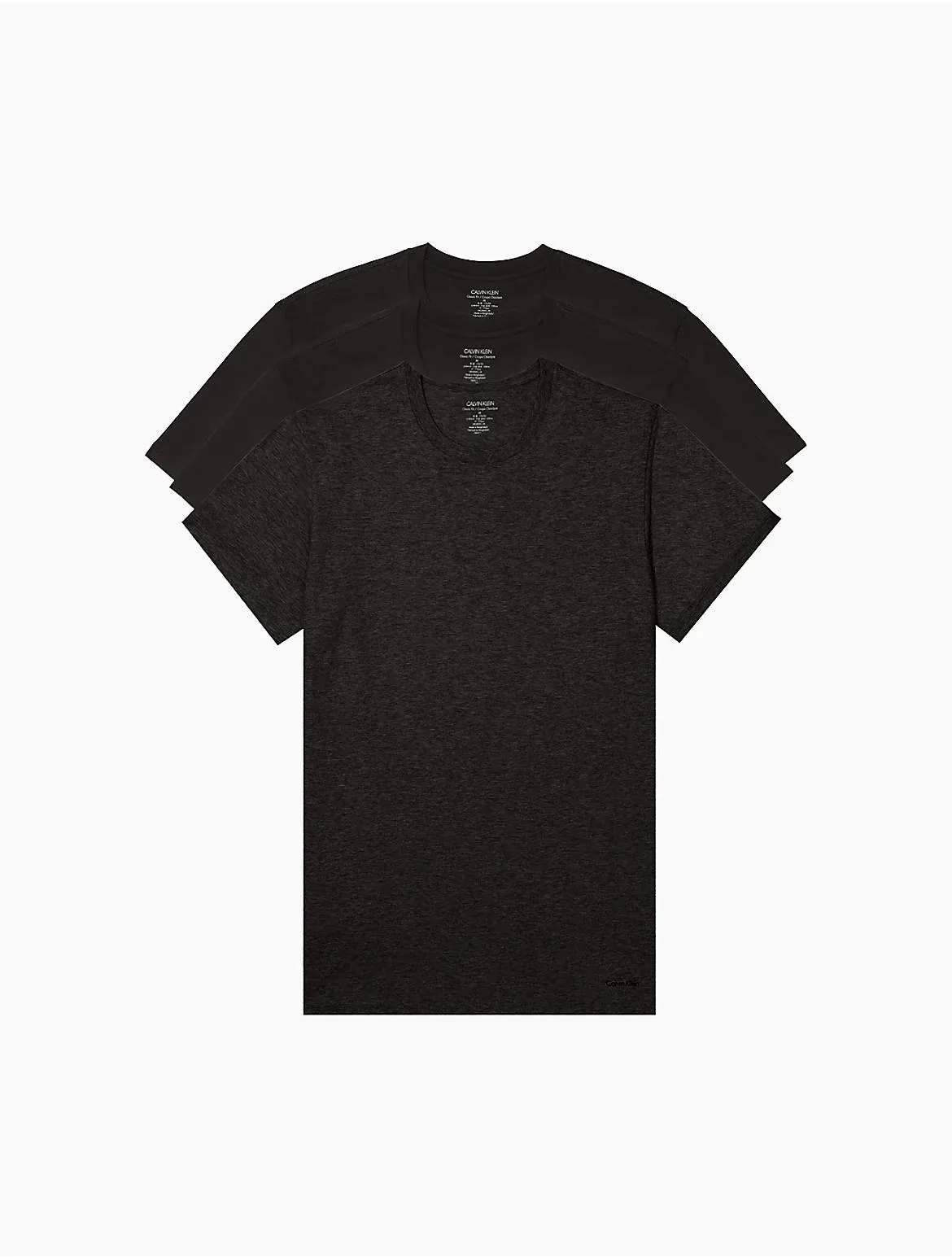 Calvin Klein Men's 3-Pack Cotton Classics Crewneck T-shirts - Black