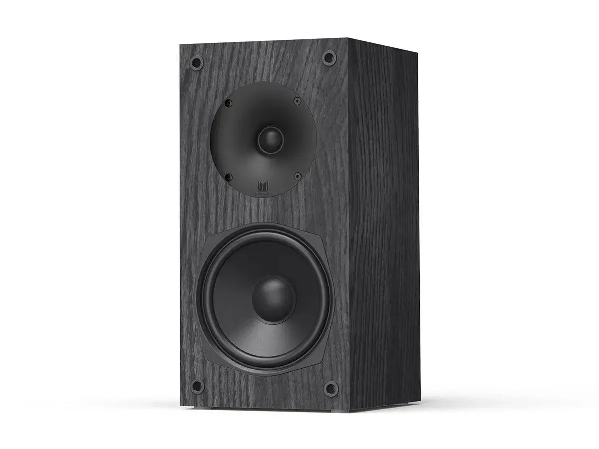 Monolith B5 Bookshelf Speaker - Black (Each) Powerful Woofers, Punchy Bass, High Performance Audio, for Home Theater System - Audition Series