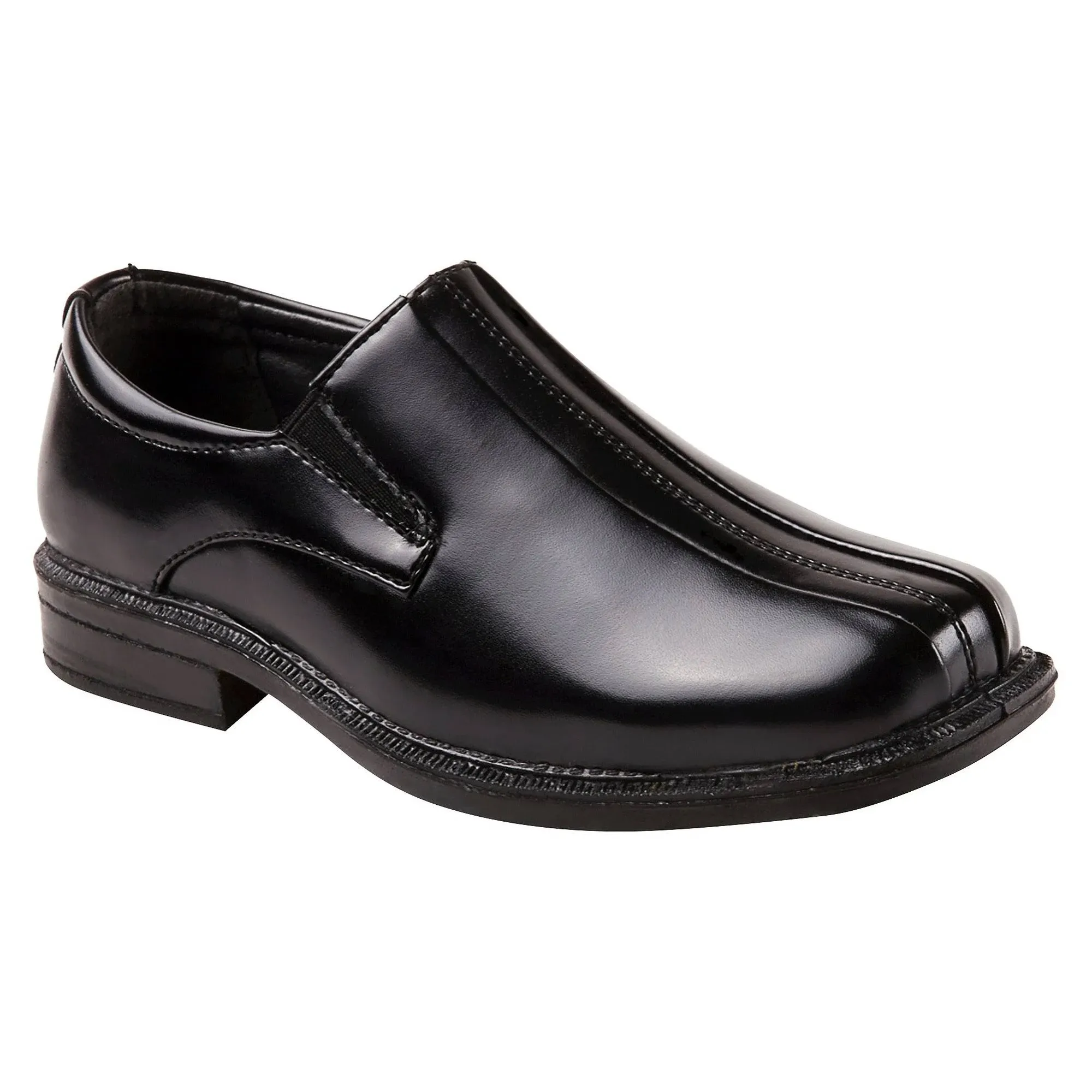 Deer Stages Boys Blk. Dress Shoes-New