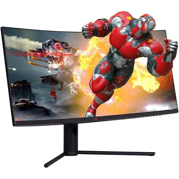 Deco Gear 34" 3440x1440 21:9 Ultrawide Curved Monitor, 144Hz, HDR10, 4000:1 Contrast Ratio, 99% sRGB, 16.7 Million Colors, Adaptive Sync, Blue Light Reduction