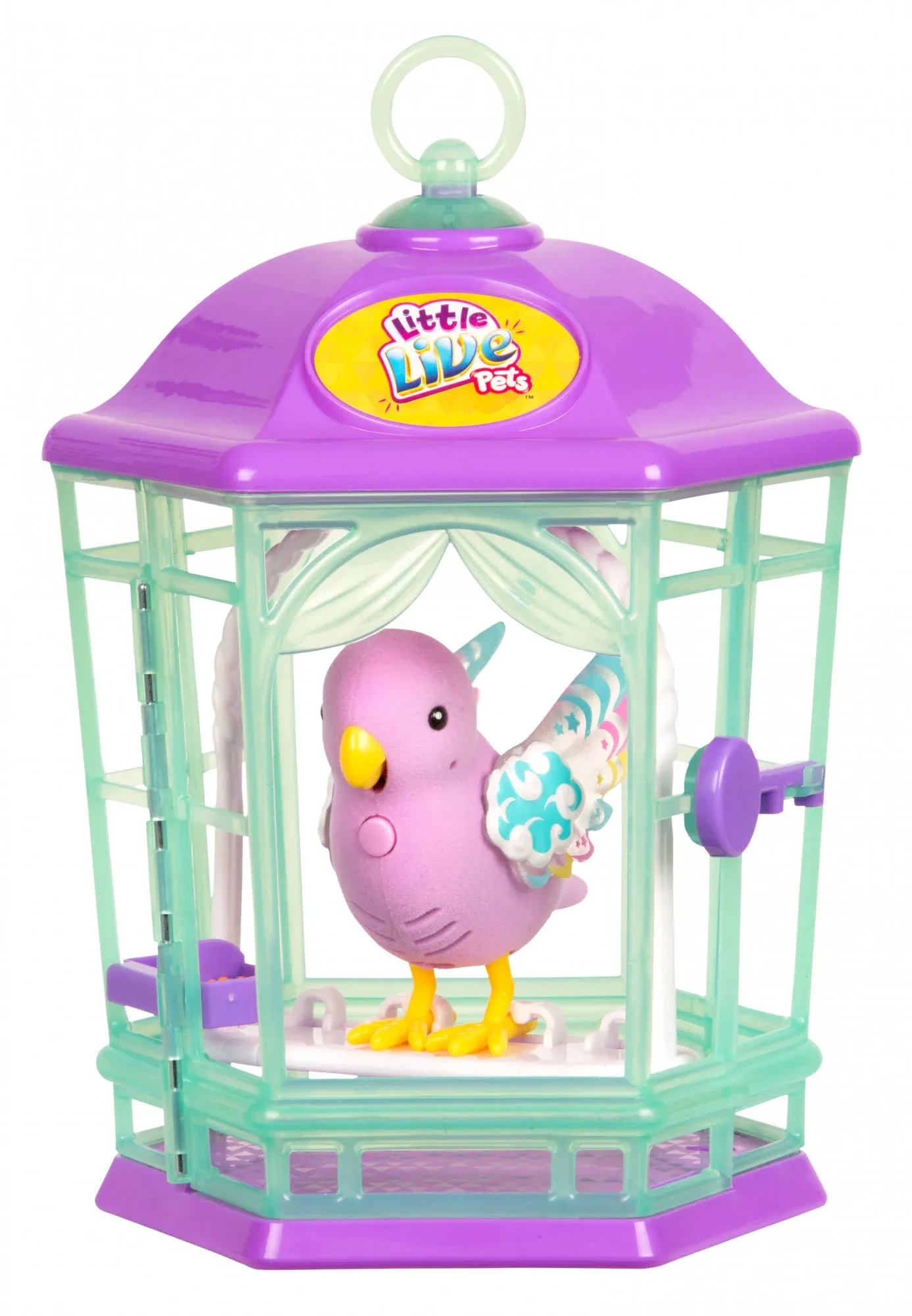 Little Live Pets Bird with Cage - Rainbow Glow