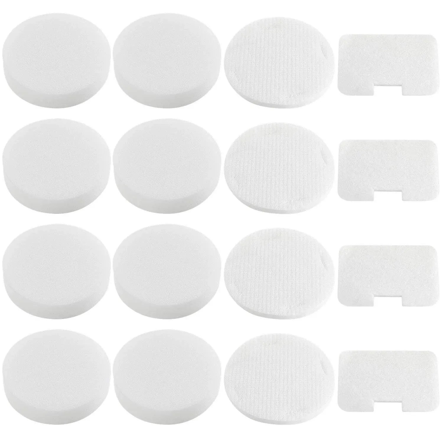 Cabiclean 4-Pack Shark Filters Kit Replacement for Shark Navigator Swivel Upright Vacuum NV22L, NV22, NV22S, NV26, NV27, UV400 Part # XF22，8 Foam + 4 Felt Circular & Exhaust Filters