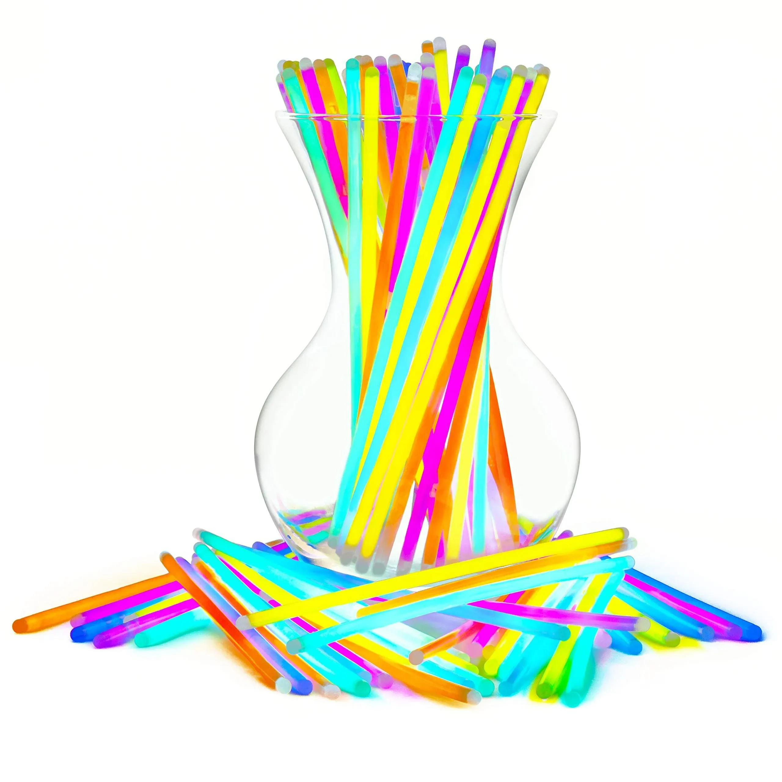 Glow Sticks Bulk Party Favors 100Pk - 8&#034; Suministros Para Fiestas Que Brillan...