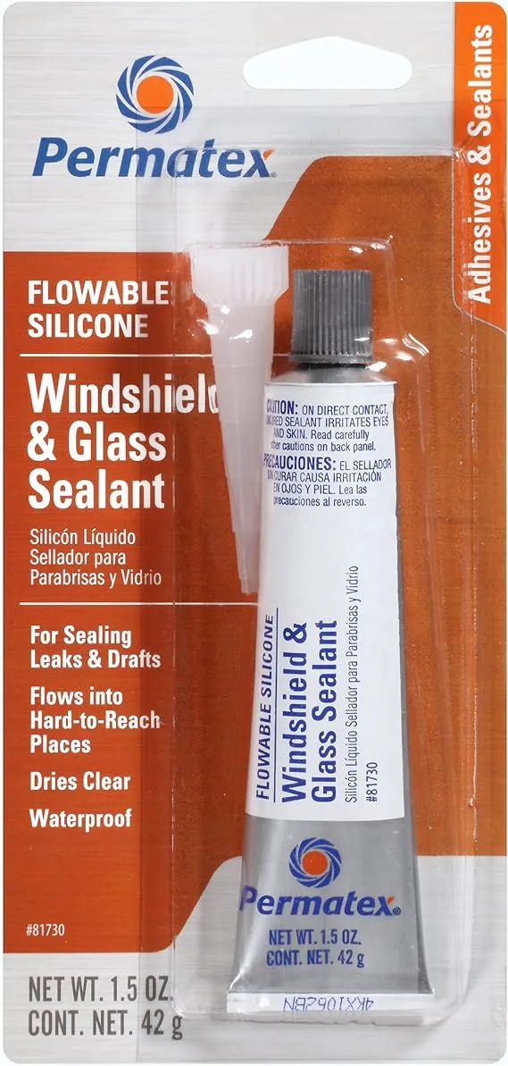 Permatex Flowable Silicone Windshield and Glass Sealer