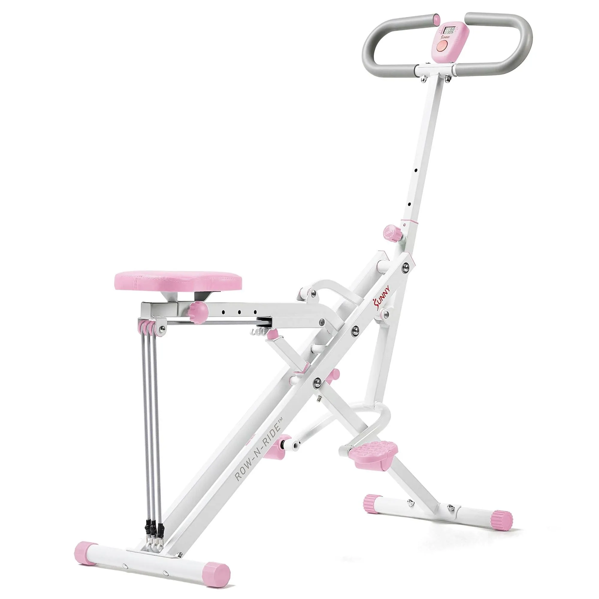 Sunny Health & Fitness Upright Row-N-Ride Exerciser in Pink - P2100