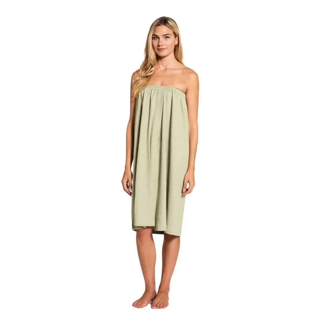 Canyon Rose Waffle Weave Spa Wrap, Sage