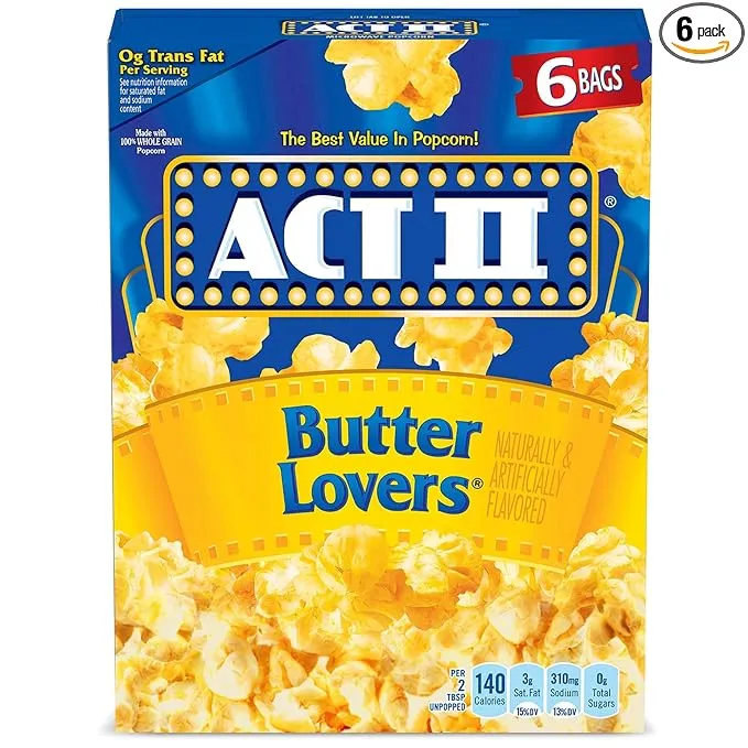 Act II Butter Microwave Popcorn