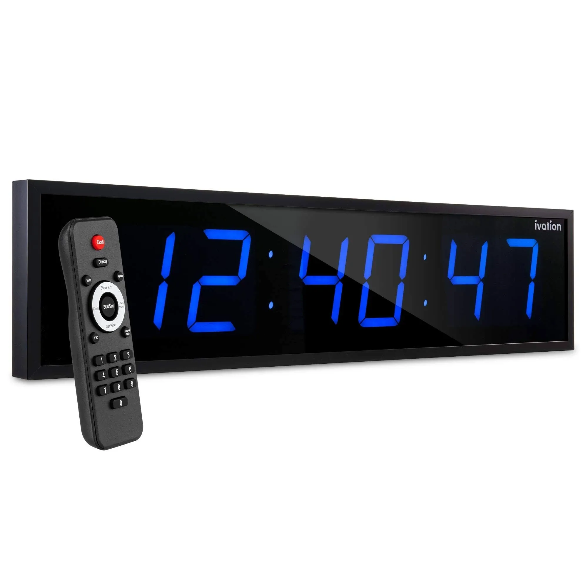 Ivation Large Digital Wall Clock LED