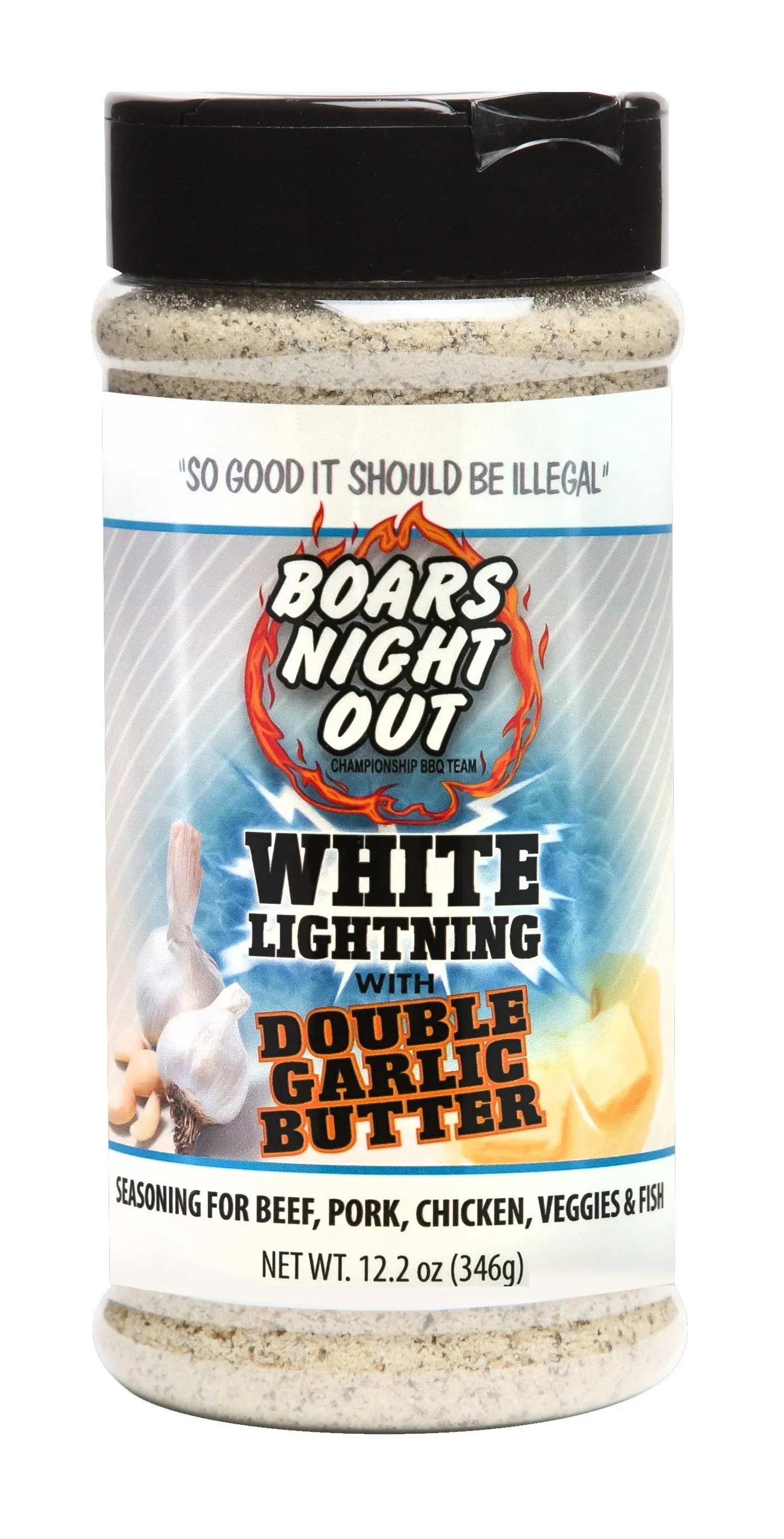 Boars Night Out White Lightning Double Garlic Butter - 12.2 oz