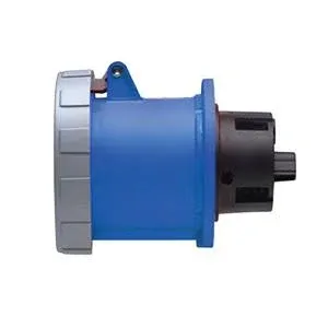 Leviton 100 Amp 250V 2P 3W Outlet North American Pin And Sleeve Receptacle Industrial Grade IP67 Watertight Blue (3100R6W)