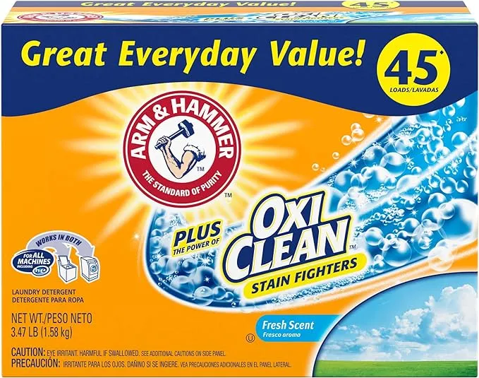 Arm & Hammer Powder Laundry Detergent Plus OxiClean, Fresh Scent