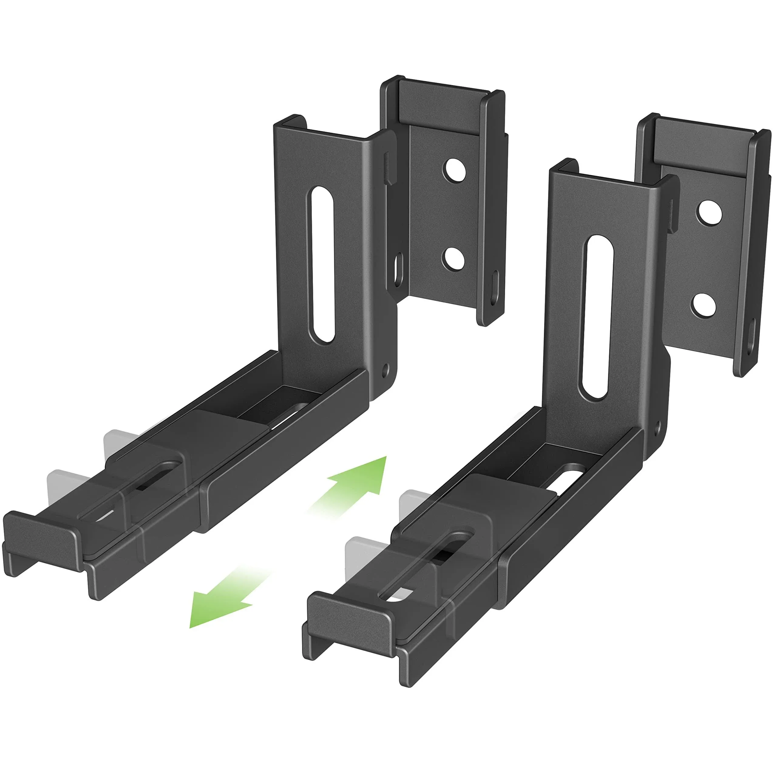 USX MOUNT Universal Soundbar Mount Sound Bar Mounting Bracket to TV, Soundbar Wall Mount Fits 3 Options with Hole/Without Hole Installation, Extendable 3.4-6.06" No-Slip Base Holder, Max VESA 600x400