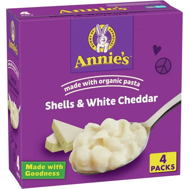 Annie's Homegrown Shells & White Cheddar Macaroni & Cheese 4 Pack