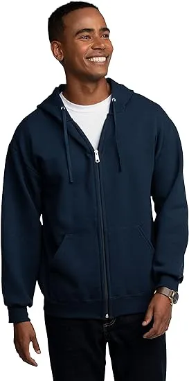 Fruit of the Loom Men's EverSoft Fleece Full Zip Hoodie Jacket