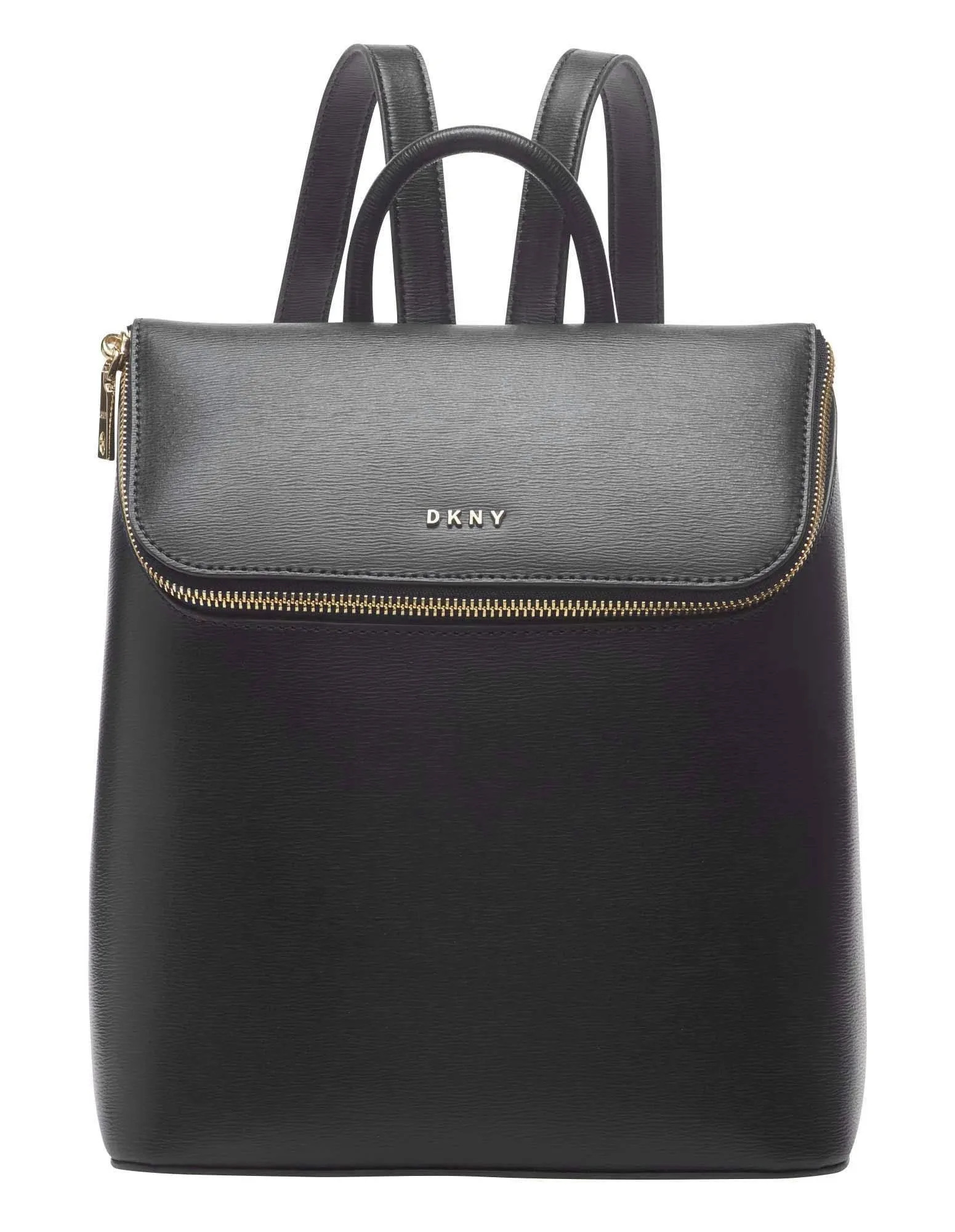 Dkny Bryant Top Zip Backpack Bags Black/Gold : One Size