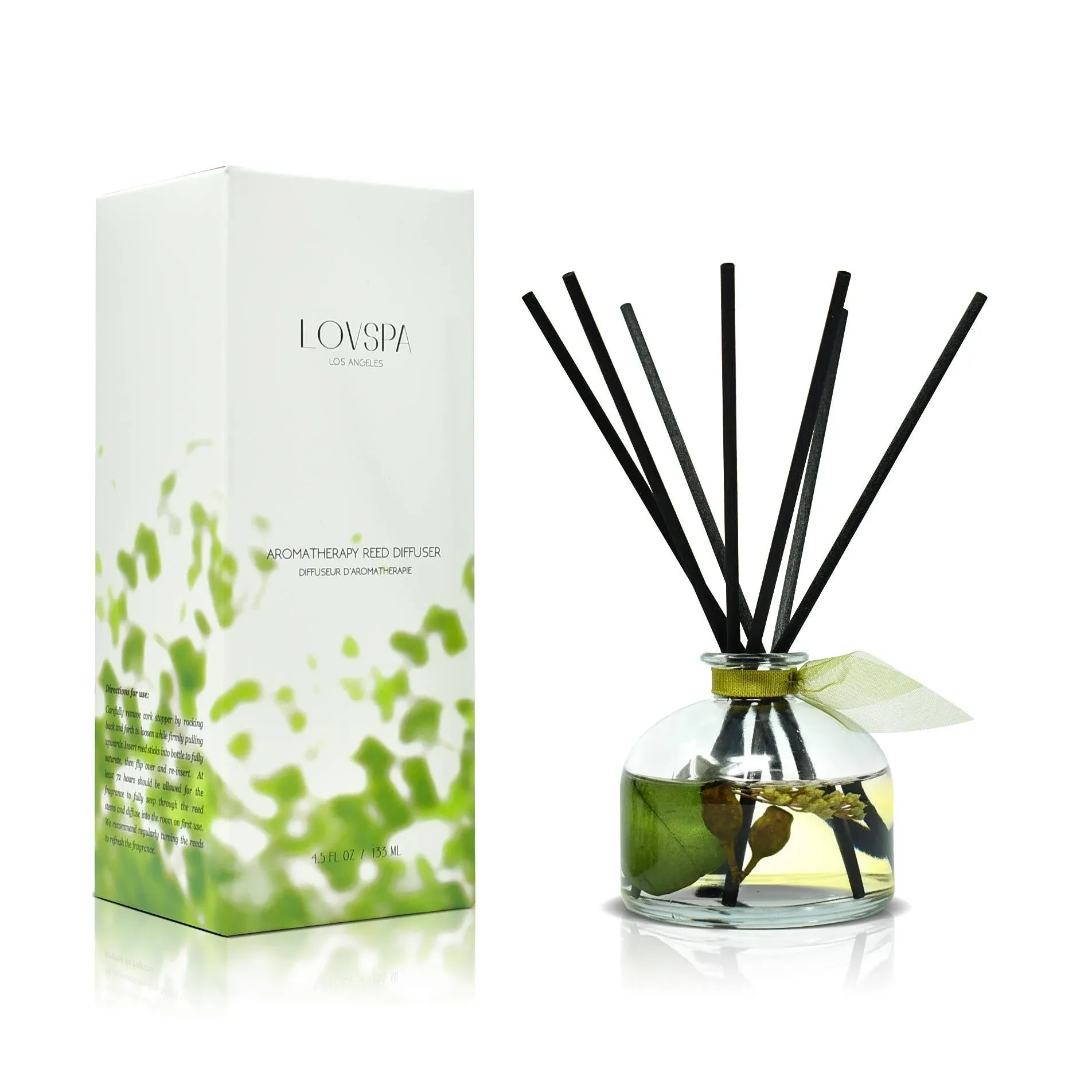 LOVSPA Eucalyptus Essential Oil Reed Diffuser Gift Set | Revive | Fresh ...