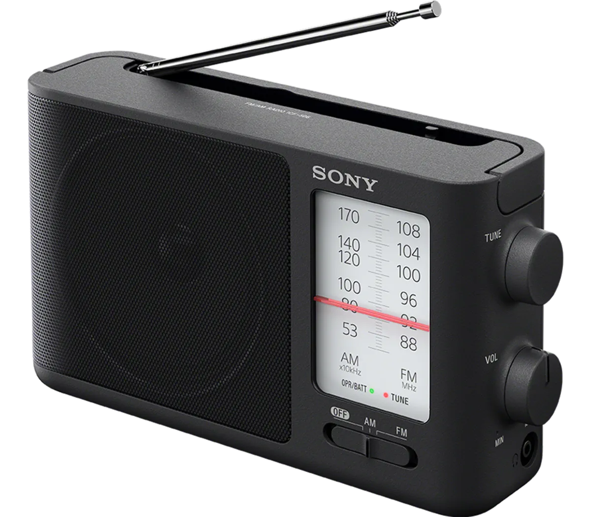 Sony Analog Tuning Portable FM/AM Radio ICF506