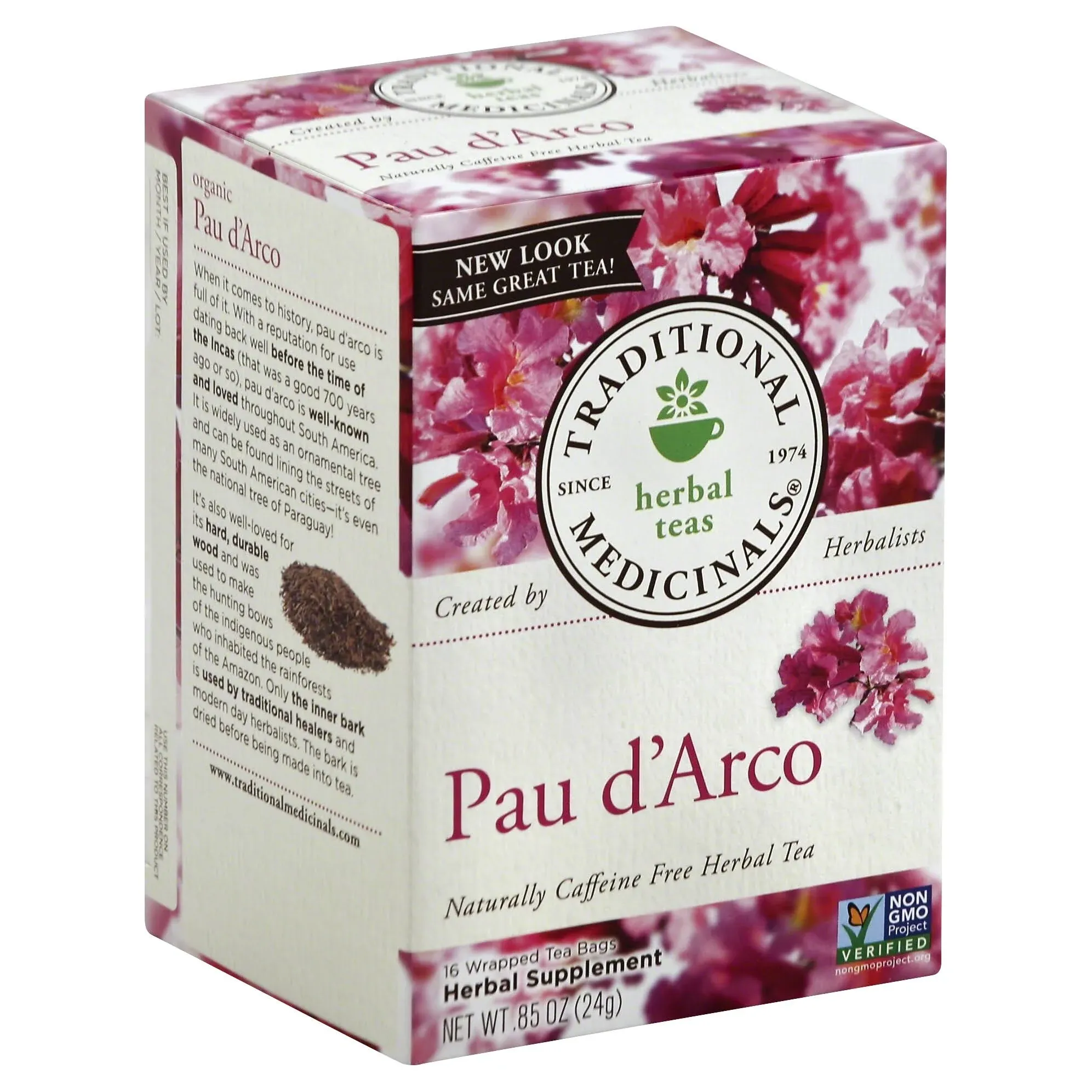 "Traditional Medicinals Herbal Supplement, Yellow Pau d'Arco, Tea Bags"