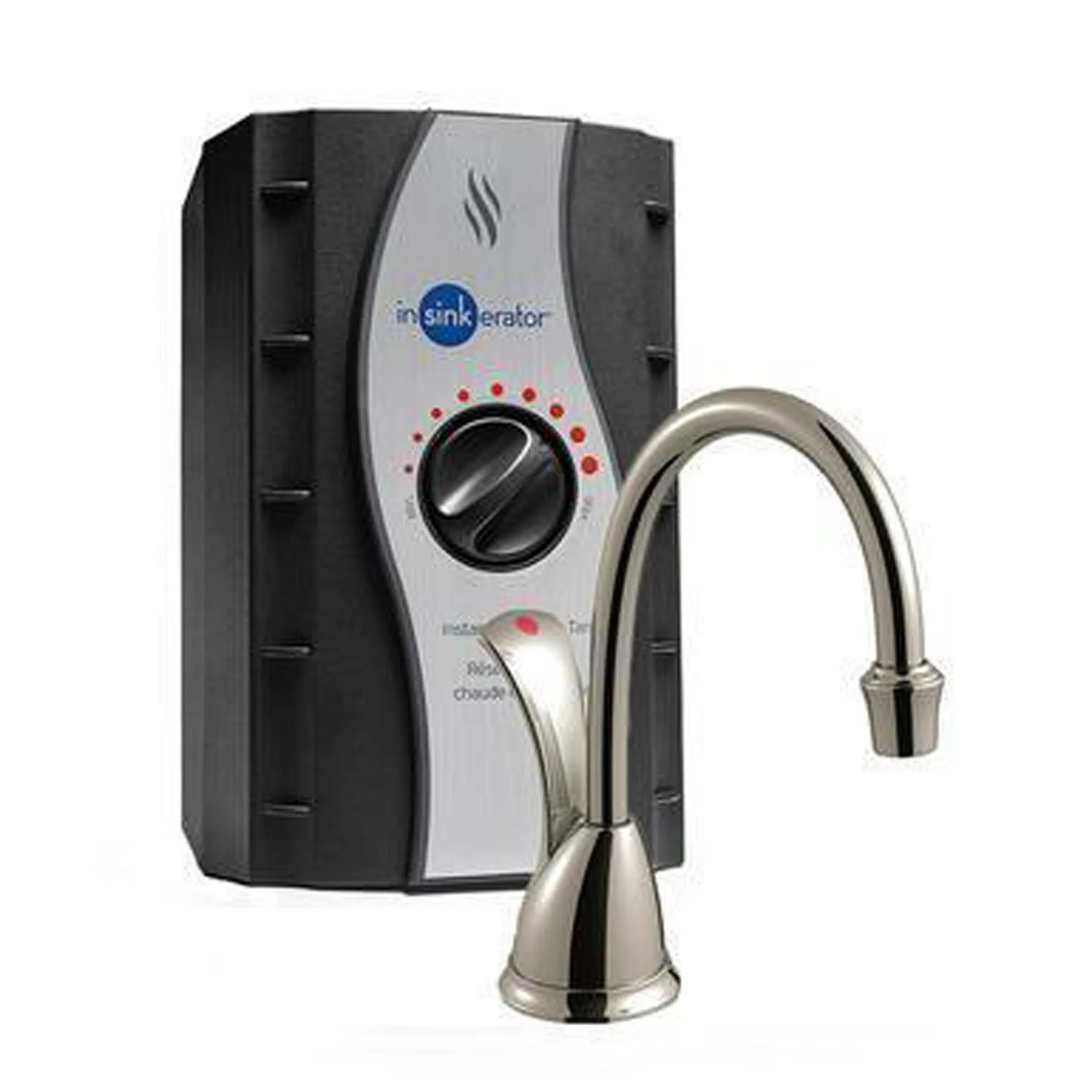 InSinkErator H-Wave-SN Involve Wave Instant Hot Water Dispenser System with Stainless Steel Tank, Satin NickelInSinkErator H-Wave-SN Involve Wave Instant Hot Wa…