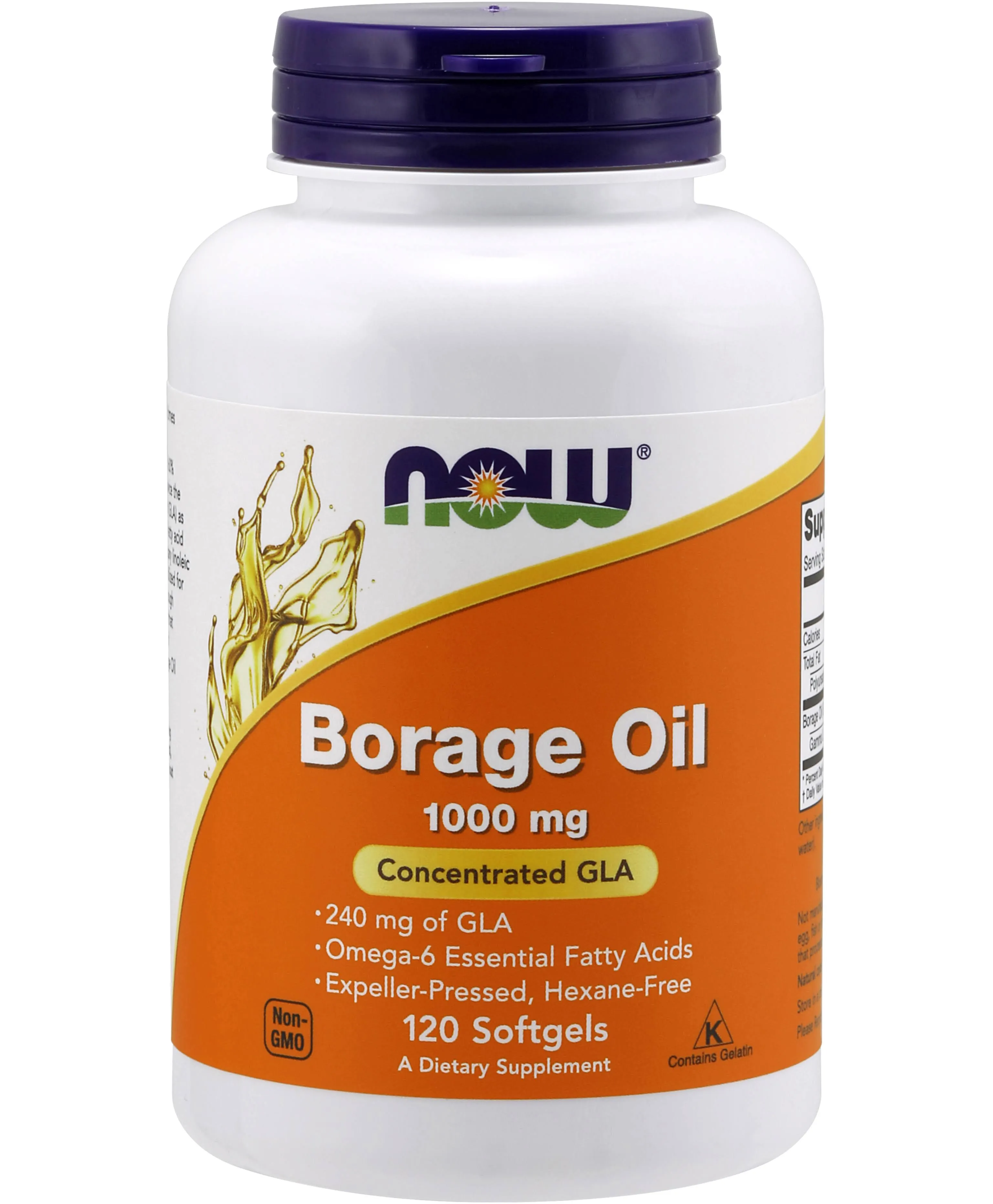 Now Foods Borage Oil 1000 mg - 60 Softgels