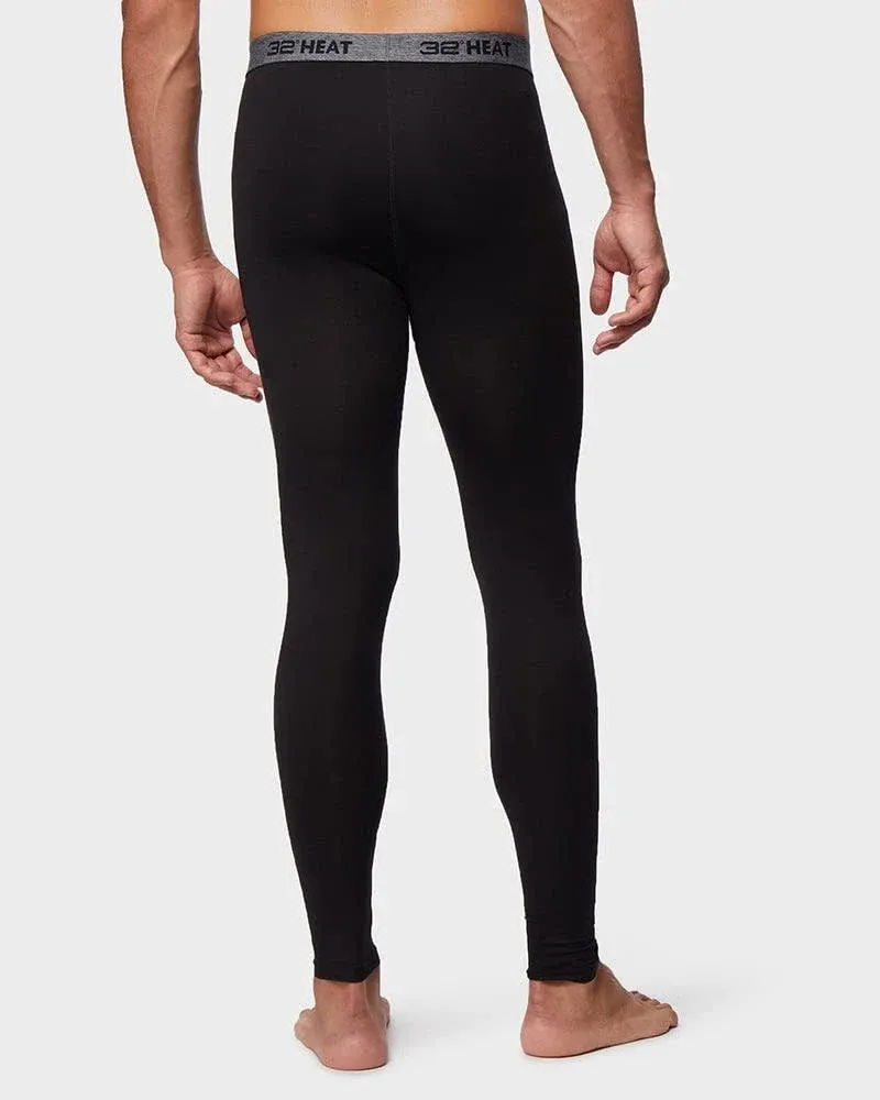 32 Degrees Men's Lightweight Baselayer Legging | Form Fitting | 4-Way Stretch | Thermal