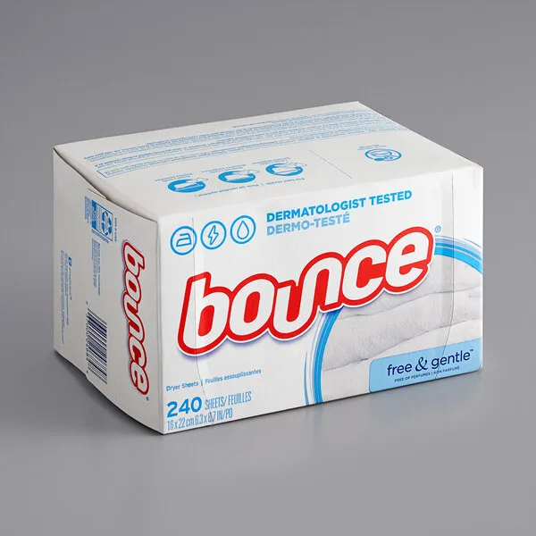 Bounce Fabric Softener Dryer Sheets, Free Gentle