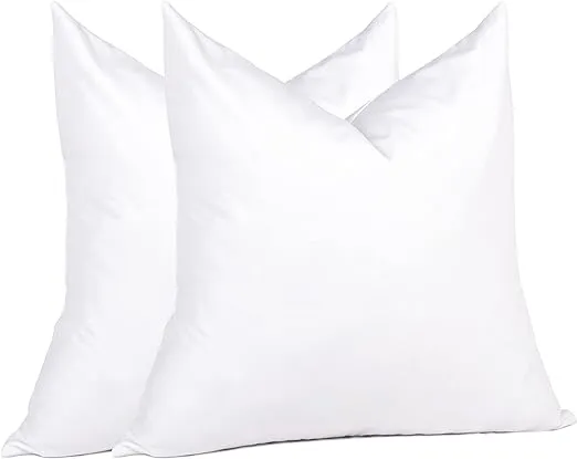 Puredown Bed Pillows White - White Down Pillow - Set of Two