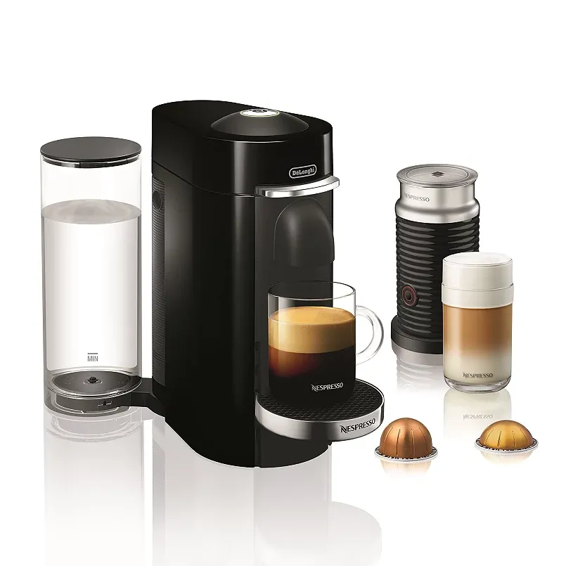 De'Longhi Nespresso VertuoPlus Coffee and Espresso Maker with Aeroccino, Black