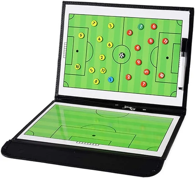 Soccer Coaching Board Soccer Coaches Clipboard Tactical Magnetic Board Kit with Dry Erase, Marker Pen and Zipper Bag (Football Board) (Soccer Coaching Board)