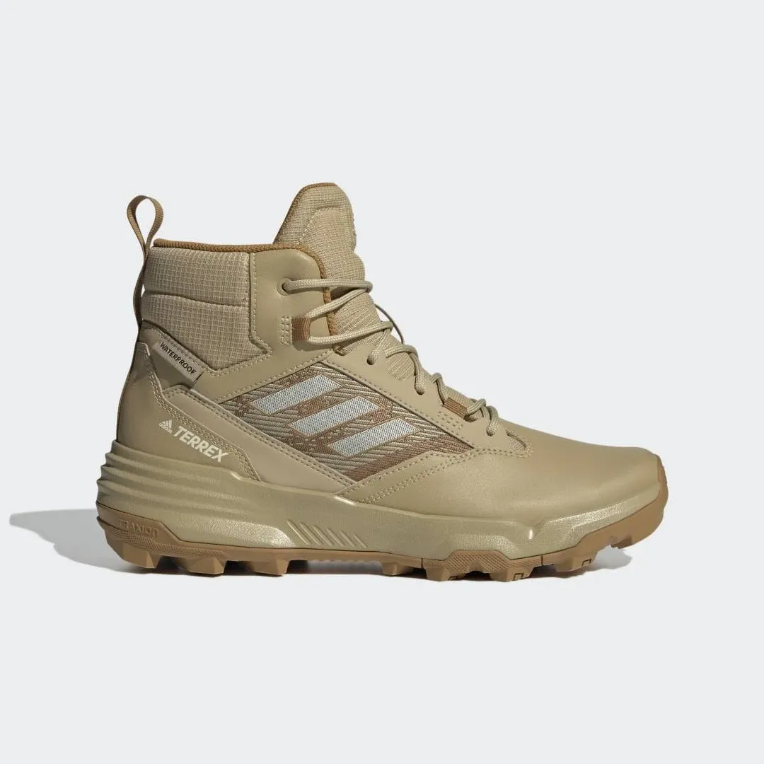 Adidas Men's Unity Leather Mid RAIN.RDY Waterproof Hiking Shoes, Beige