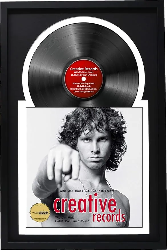 Creative Picture Frames 16" x 24" Jukebox Record Frame and Double Black-White ...