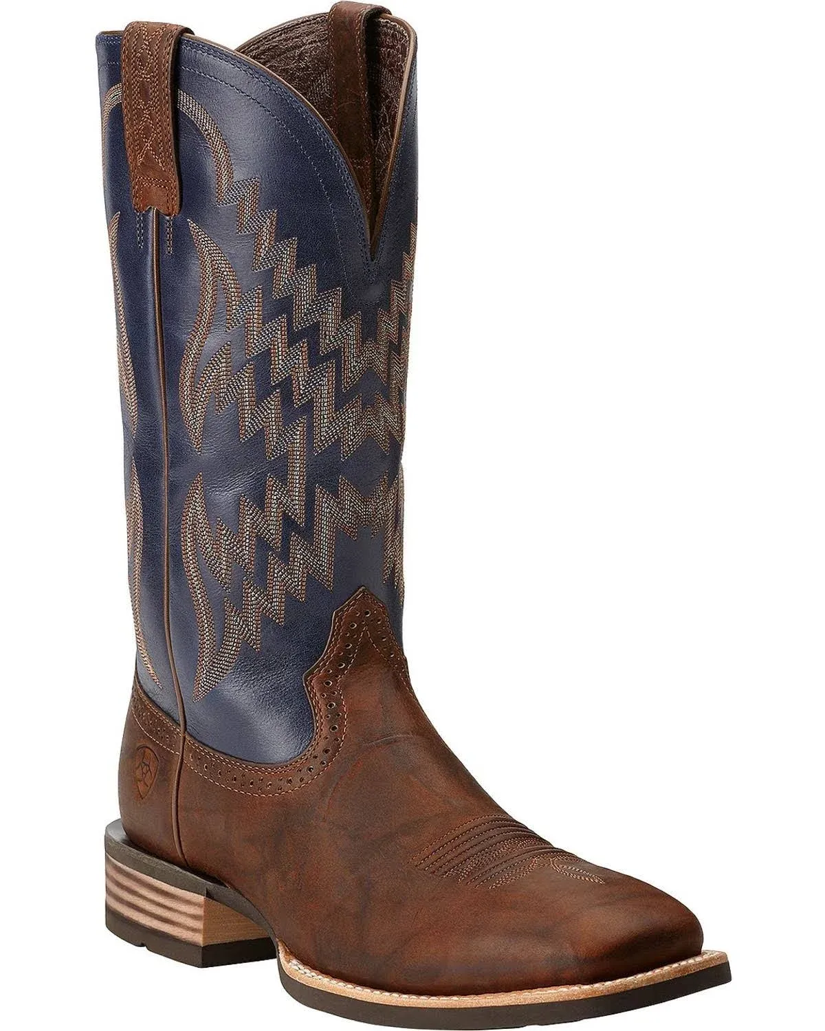 Ariat Tycoon Western Boots, Blue/Brown - Mens - Size: 14 2E