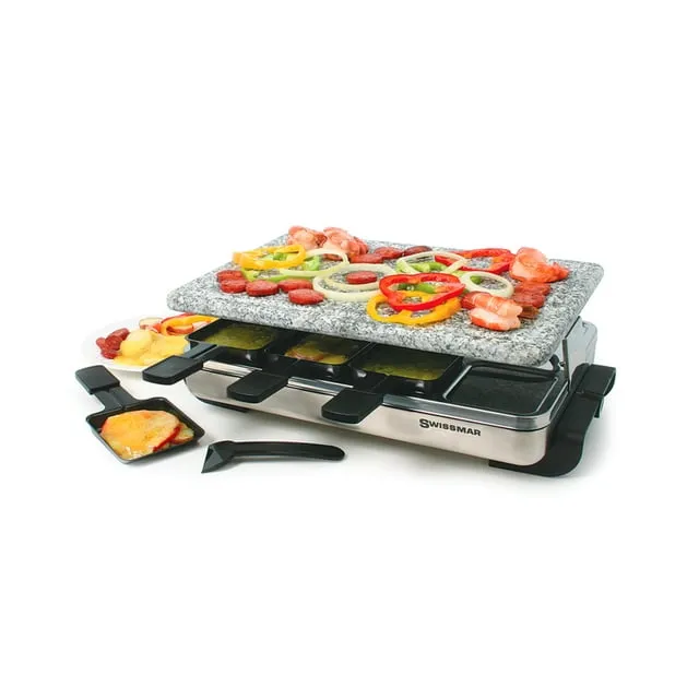 Swissmar KF-77081 Stelvio 8-Person Raclette Party Grill, NEW