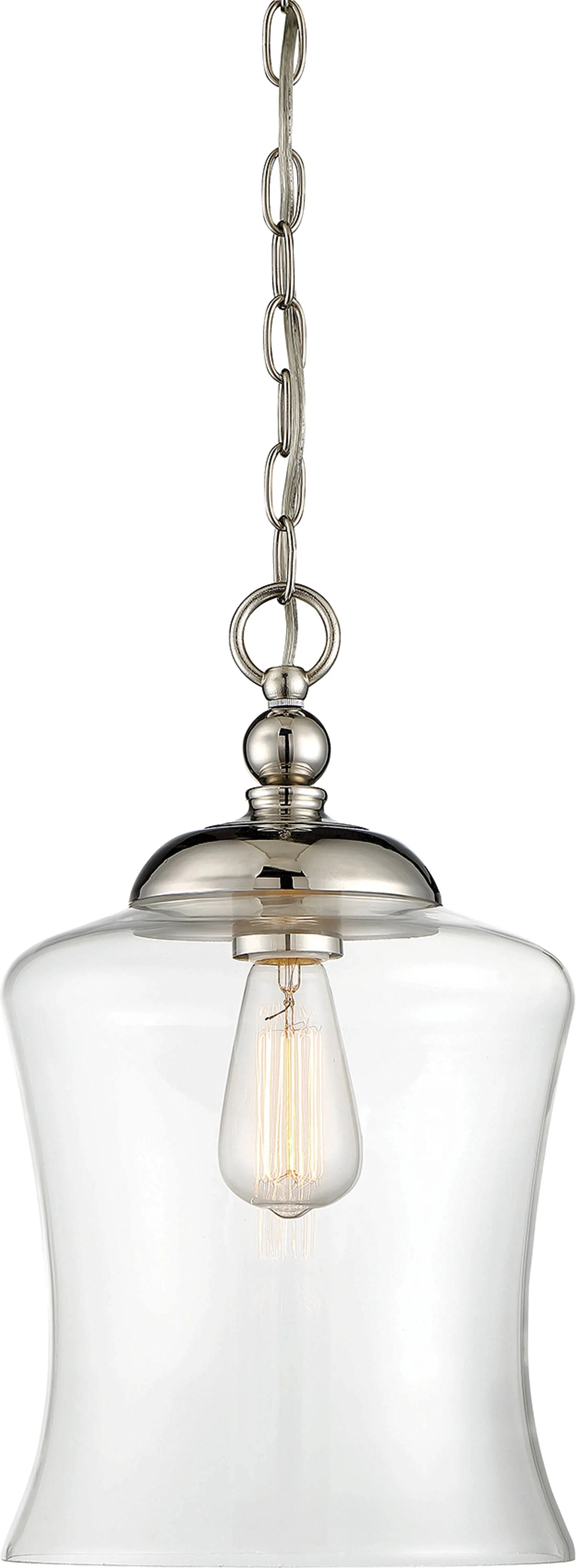 1-Light Mini Pendant in Polished Nickel (M70019PN)