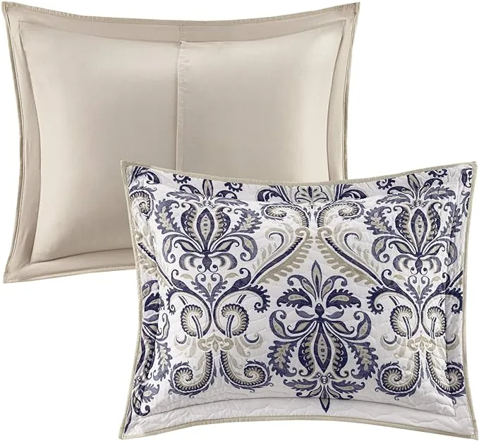 Madison Park Cali 6 Piece Reversible Coverlet Set