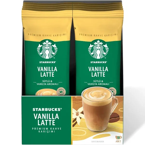 Starbucks Vanilla Latte Premium (Vanilya Latte Kahve Karışımı) 21.5g