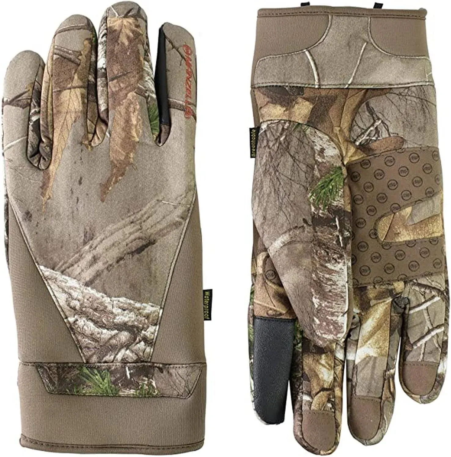 Manzella Men&#039;s Stretch Coyote Cold Weather Hunting Glove, Waterproof, Windpro...