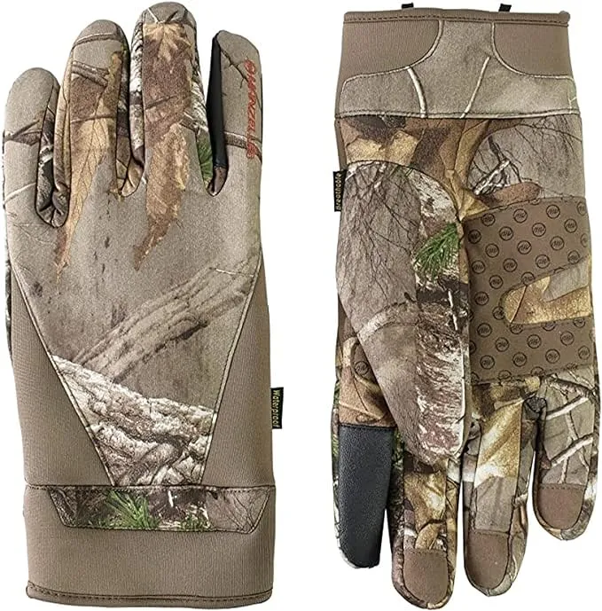 Manzella Men's Stretch Coyote Cold Weather Hunting Glove, Waterproof, Windproof, Touchscreen Capable