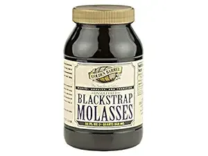 Golden Barrel Unsulfured BlackStrap Molasses, 32 Oz. Bottle (Case of 12)