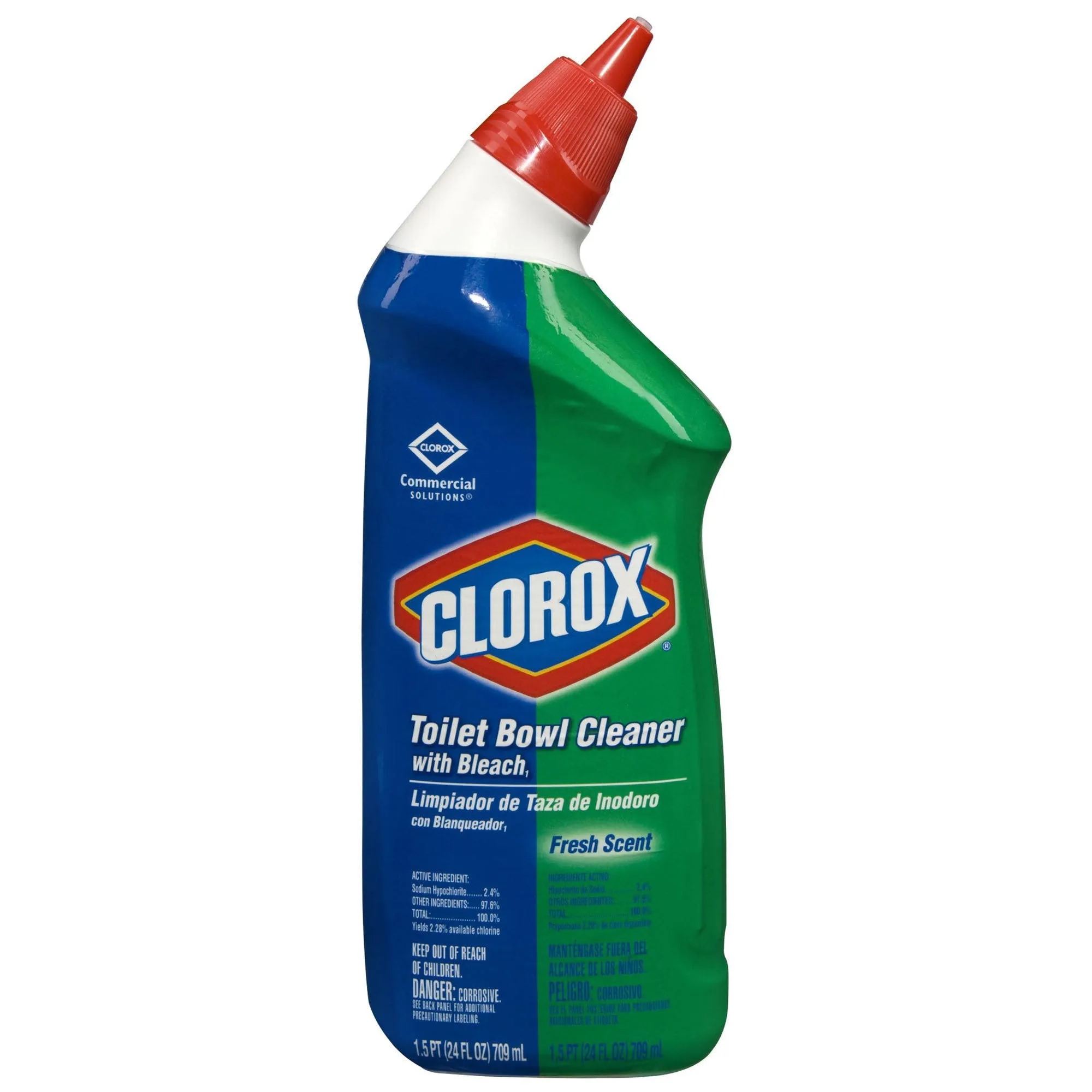 Clorox Commercial Solutions® Clorox® Manual Toilet Bowl Cleaner with Bleach, Fresh Scent, 24 Ounces (00031CT) (Pack of 12)