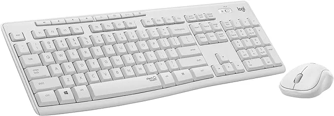 Logitech MK295 Silent Wireless Keyboard & Mouse Combo - White