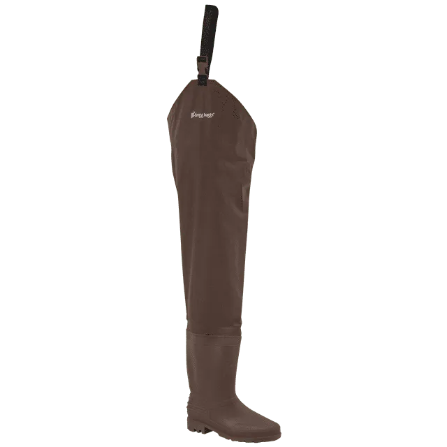 Frogg Toggs Men's Rana PVC Lug Sole Hip Wader, Brown Size 8