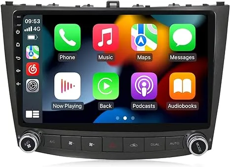 MekedeTech Android 13 Car Radio for Navigation for Lexus IS250 IS200 IS220 IS300 IS350 Head Unit Car GPS Stereo Multimedia Player in Dash Stereo with Built-in CarPlay and Android Auto WiFi BT