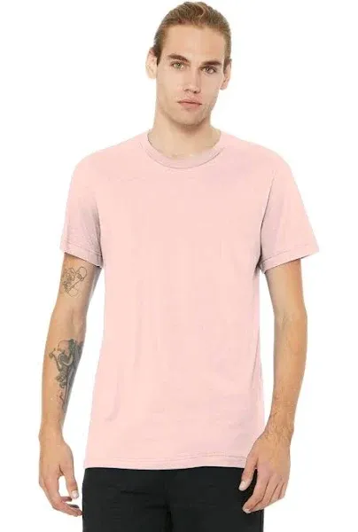 Bella + Canvas - Unisex Jersey Short-Sleeve T-shirt-Soft Pink-M